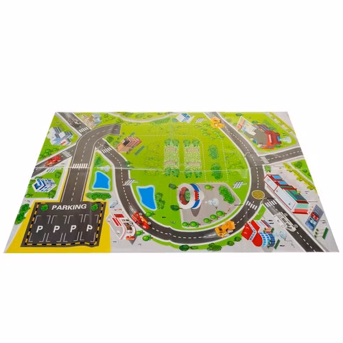 Parkeringsgarage leksak 4 våningar – med hiss, ljus & ljud