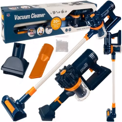 Legetøjsstøvsuger til børn 2-i-1 – med lyd og tilbehør