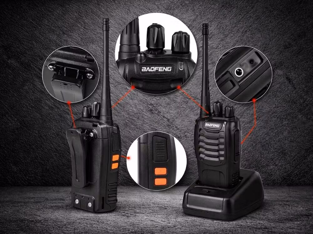 Baofeng BF-888S Walkie Talkie 2-Pack | Lång räckvidd 8 km