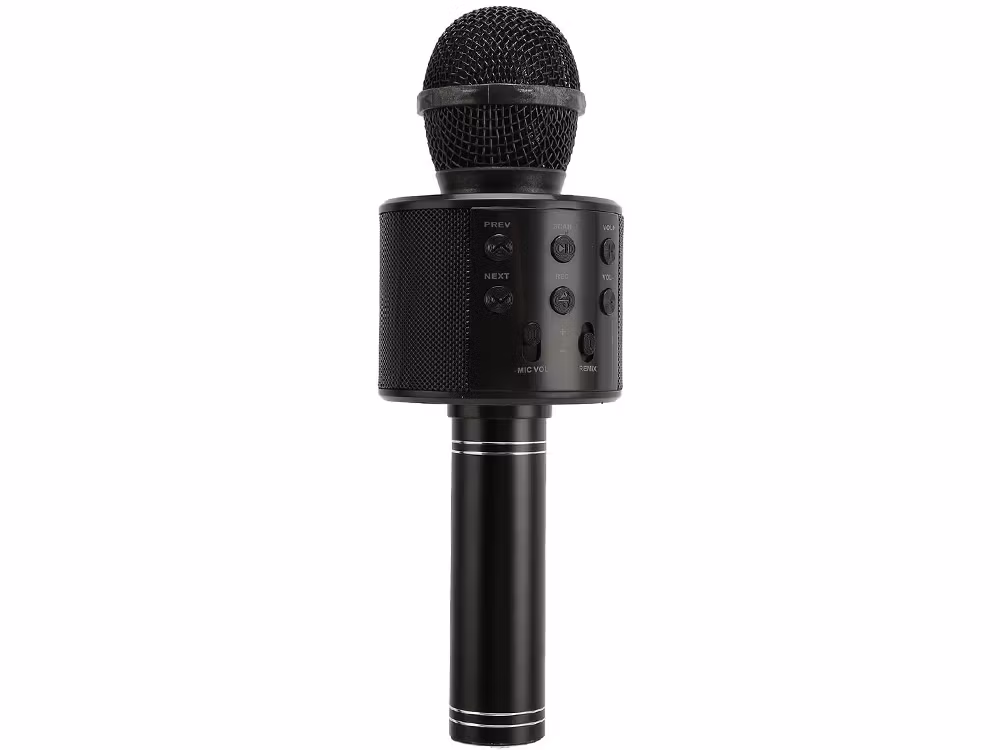 Trådlös Bluetooth Mikrofon Karaoke | Röstmodulator & FM-radio