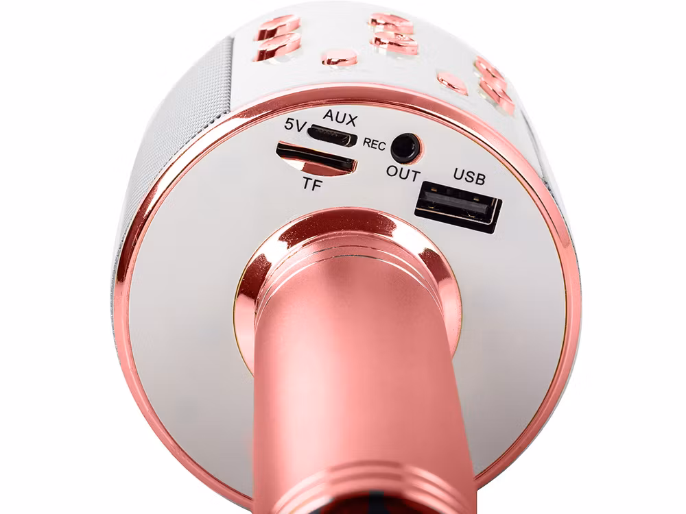 Trådlös Bluetooth Mikrofon Karaoke | Röstmodulering & FM-radio