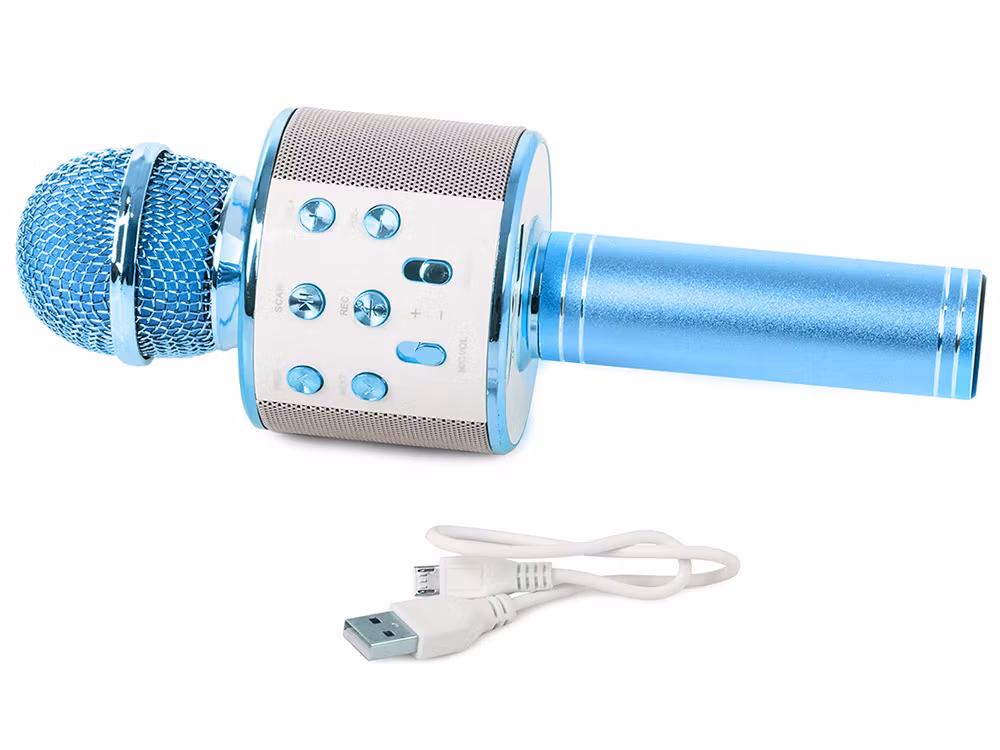 Trådlös Bluetooth Mikrofon Karaoke | Röstmodulering & FM-radio