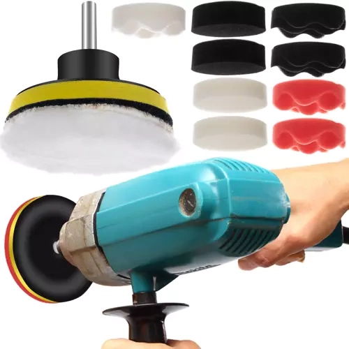 Poleringssvampar 80mm Set 12 delar – För Borrmaskin 3000 rpm