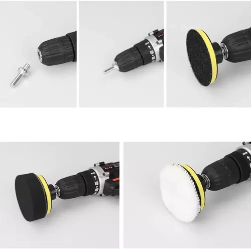 Poleringssvampar 80mm Set 12 delar – För Borrmaskin 3000 rpm