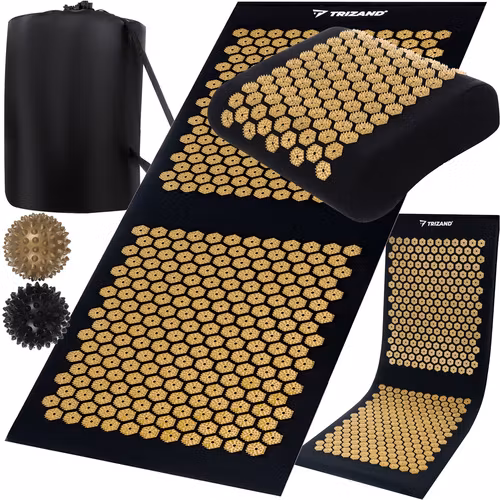 Akupressurmatta Set med Kudde & Massagebollar – Smärtlindring