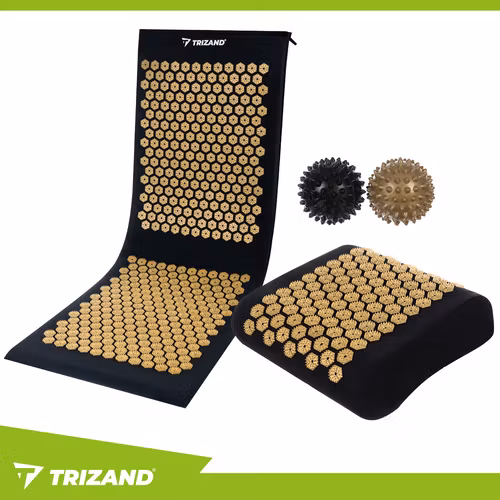 Akupressurmatta Set med Kudde & Massagebollar – Smärtlindring