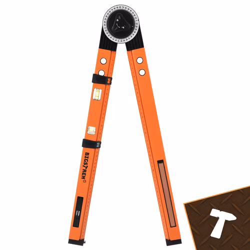 Justerbar Vinkelhake 3-i-1 BIGSTREN – Gradskiva & Vattenpass