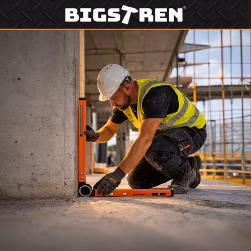 Justerbar Vinkelhake 3-i-1 BIGSTREN – Gradskiva & Vattenpass