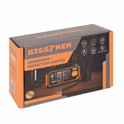 Endoskopkamera med Skärm 4,3” – 5m Kabel & LED