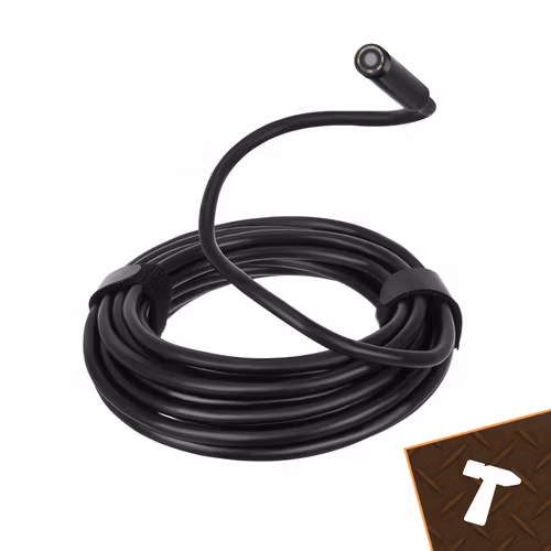 Endoskopkamera med Skärm 4,3” – 5m Kabel & LED