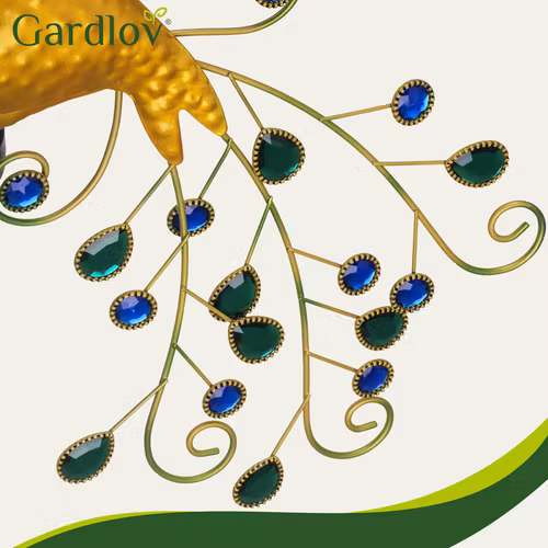 Solcellslampa Påfågel 40 LED – Trädgårdsbelysning IP44