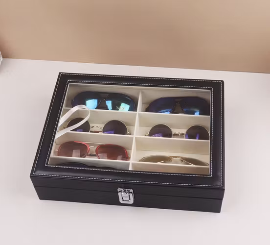 Glasögonbox 8 Fack  – Organizer & Display