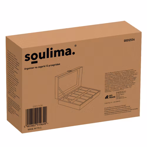 Klockbox 12 Fack – Organizer för Klockor & Smycken