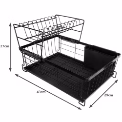 Diskställ 2 Våningar RUHHY – Stor Disktork med Bestickhållare