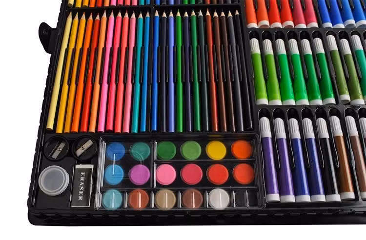 Målarset 288 Delar i Väska – Ritset för Barn & Vuxna