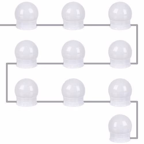 LED Spegellampor USB – Dimbar Sminkbelysning 30 Lägen