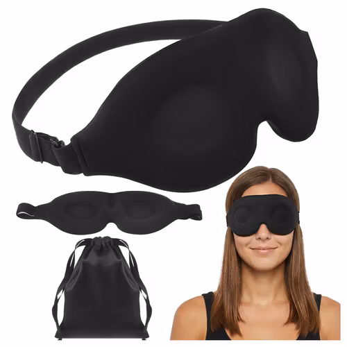 Sovmask 3D RUHHY – 100% Mörkläggning & Memory Foam