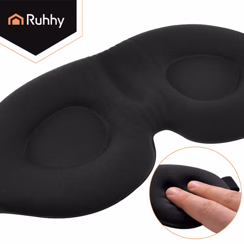 Sovmask 3D RUHHY – 100% Mörkläggning & Memory Foam