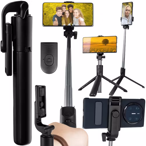 Selfie Stick Tripod Bluetooth – 2-i-1 med Fjärrkontroll