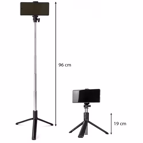 Selfie Stick Tripod Bluetooth – 2-i-1 med Fjärrkontroll