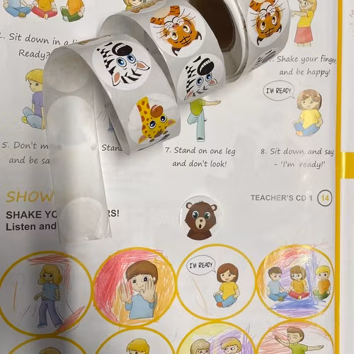 Motivationsklistermärken Barn 500 st – Belöningsstickers