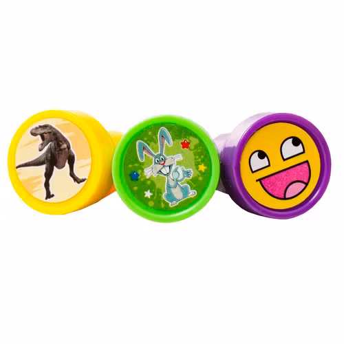 Stämpelset Barn 60 st – Djur & Emojis i Färg