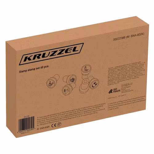 Stämpelset Barn 60 st – Djur & Emojis i Färg