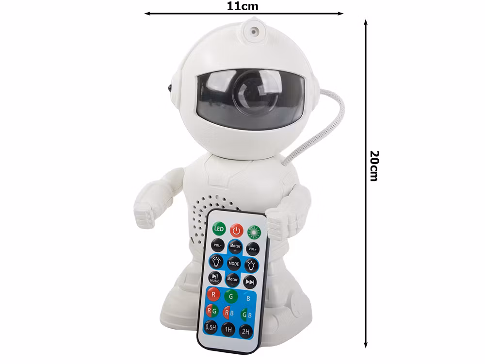 Stjärnprojektor Astronaut – Nattlampa med Bluetooth & Fjärrkontroll