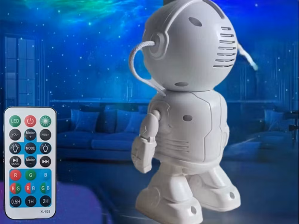 Stjärnprojektor Astronaut – Nattlampa med Bluetooth & Fjärrkontroll