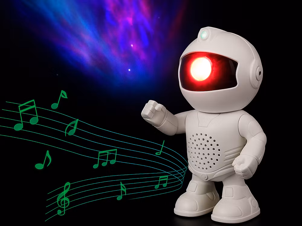 Stjärnprojektor Astronaut – Nattlampa med Bluetooth & Fjärrkontroll