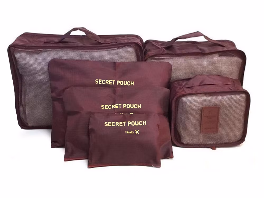 Reseorganizers 6-pack – Packpåsar för Resväska