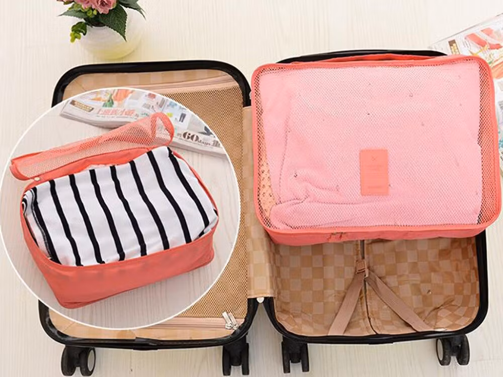 Reseorganizers 6-pack Salmon – Packpåsar Resväska