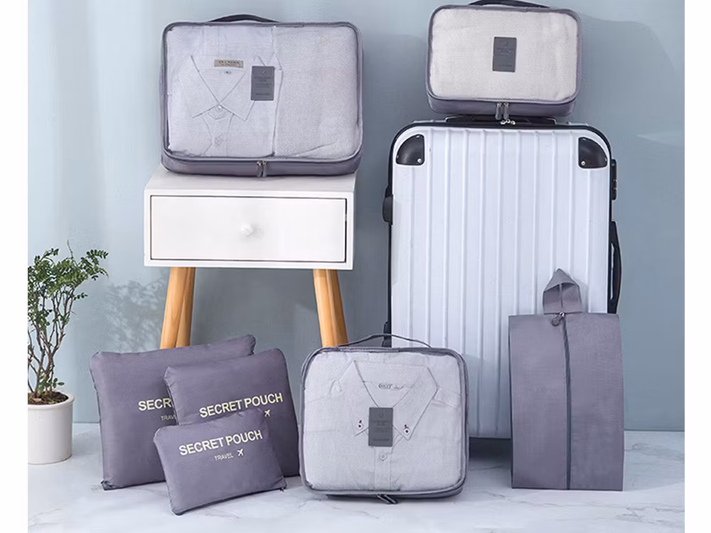 Reseorganizers 6-pack Grå – Packpåsar Resväska