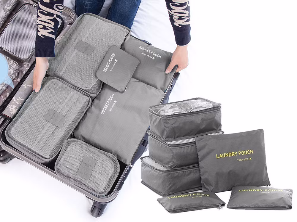 Reseorganizers 6-pack Grå – Packpåsar Resväska