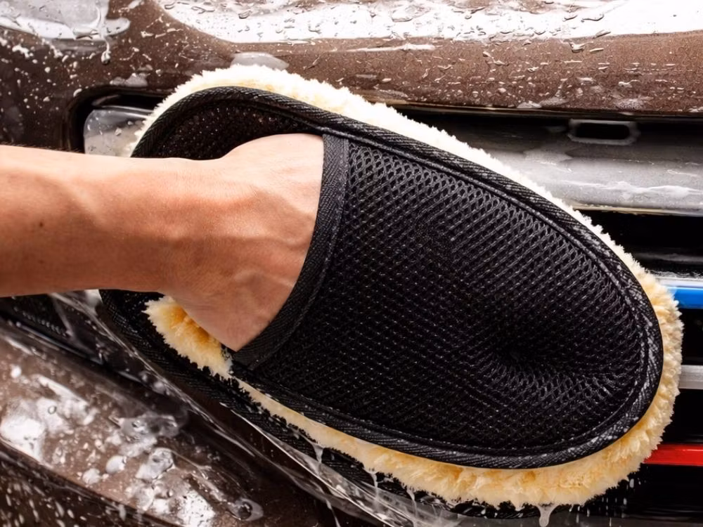 Tvätthandske Mikrofiber – Skonsam Bilrengöring