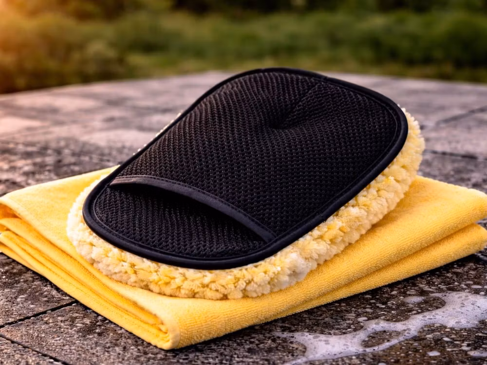 Tvätthandske Mikrofiber – Skonsam Bilrengöring