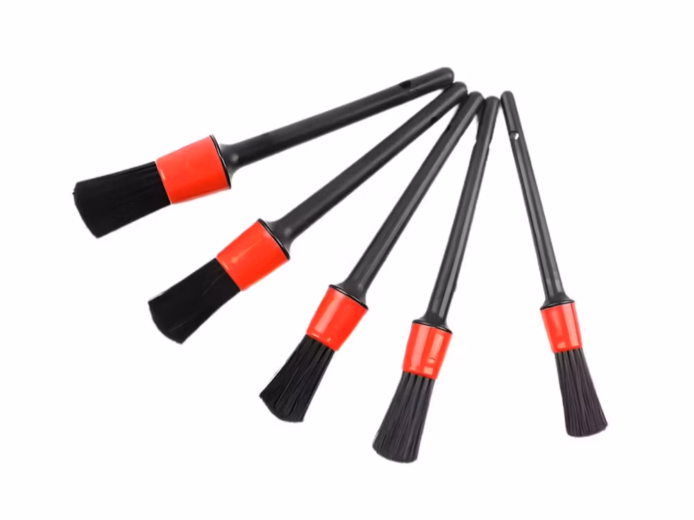 Detailingborstar 5-pack + Mikrofiberduk – Bilrengöring