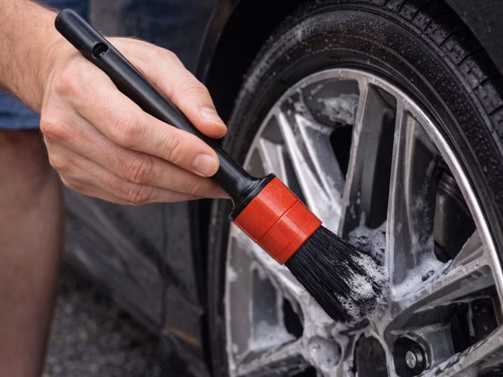 Detailingborstar 5-pack + Mikrofiberduk – Bilrengöring