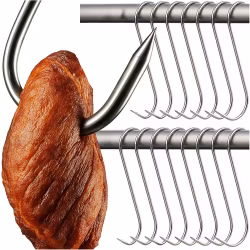 Rökkrokar rostfritt stål 15-pack