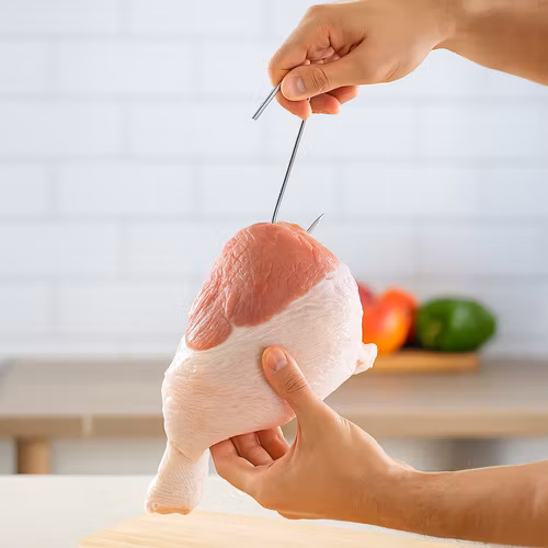 Rökkrokar rostfritt stål 15-pack