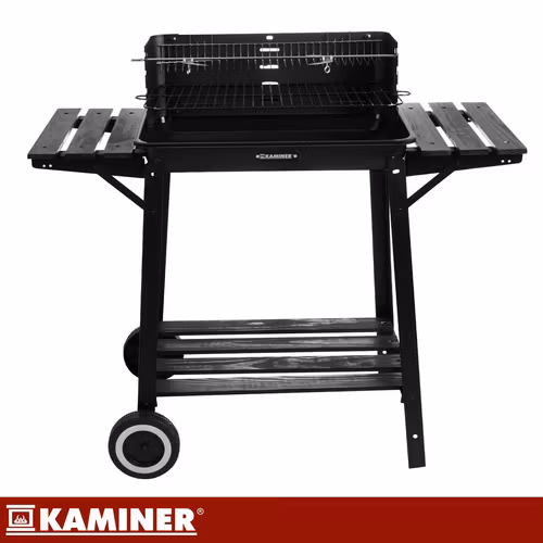 Kolgrill med lock & rotisserie