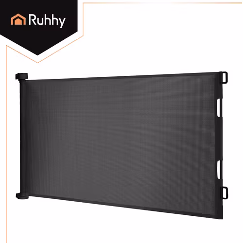 Utdragbar säkerhetsgrind 160 cm – rullgrind för barn & husdjur