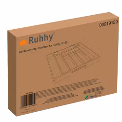 Bestikkskuff i bambus, uttrekkbar – kjøkkenorganisator med 6–8 rom