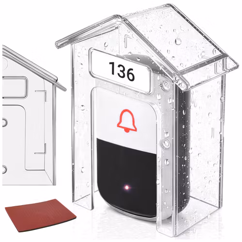 Skyddstak dörrklocka – RUHHY vattentätt väderskydd
