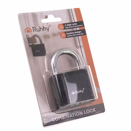 Hänglås i stål - Kodlås 4-siffrigt 50 mm