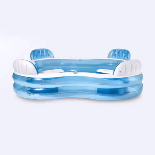 Familjepool med säten 229 cm – uppblåsbar pool 882L -Intex