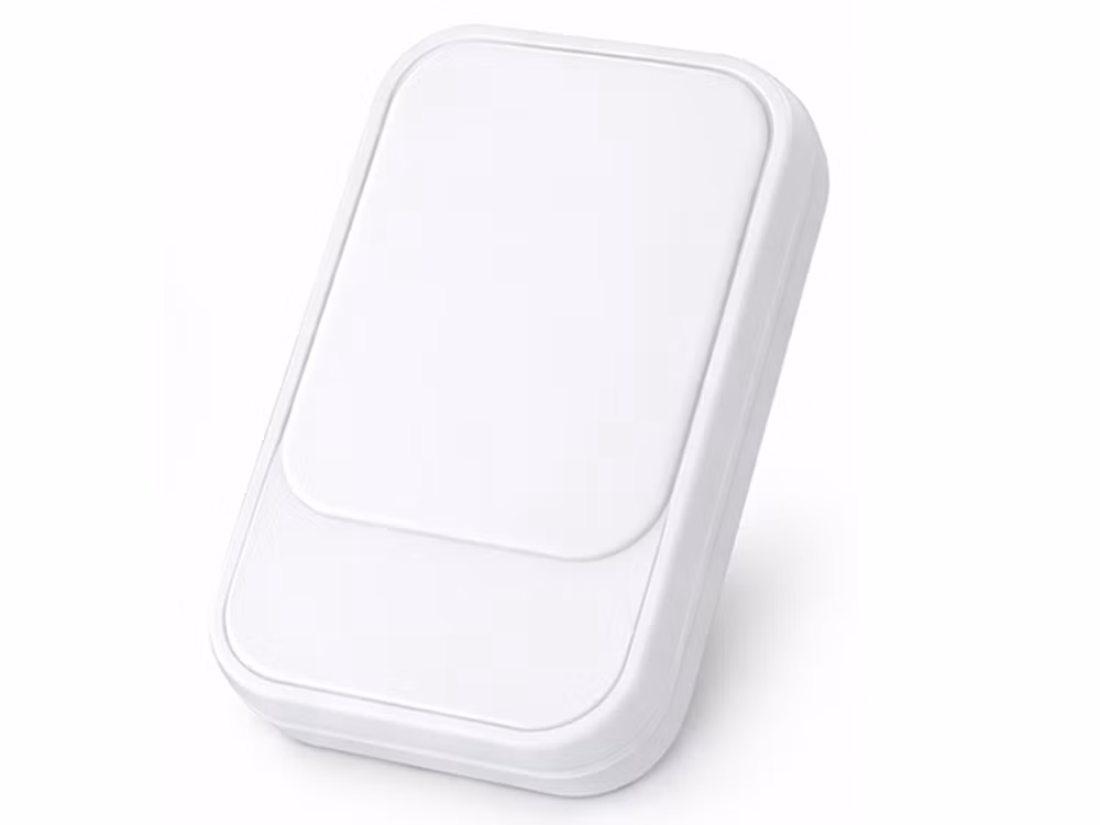 Wireless doorbell without battery white – kinetic 130 m IP68