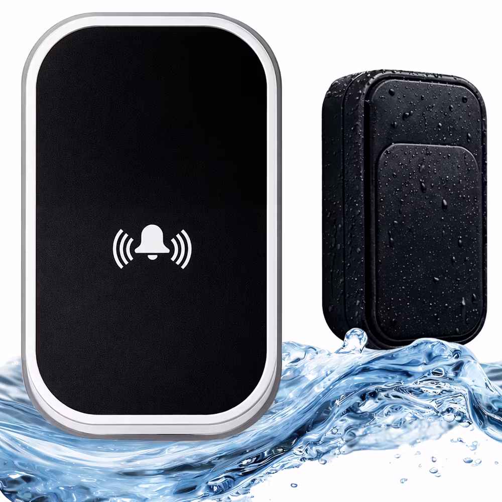 Wireless doorbell without battery – 130 m IP68 waterproof