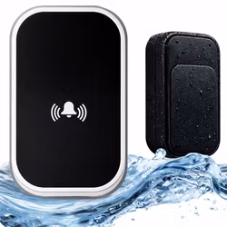 Wireless doorbell without battery – 130 m IP68 waterproof