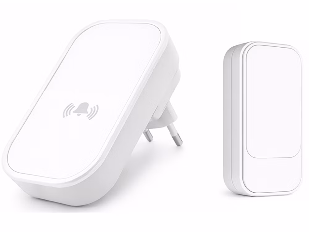 Wireless doorbell white without battery – 130 m IP68